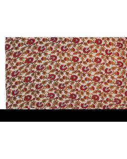 Plaid Tapis De Plage Fleurs Coton Rouge (130x180x1cm)
