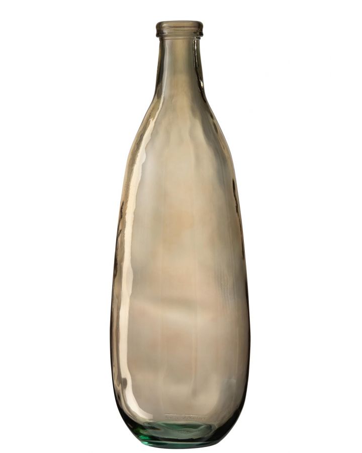 Vase Bouteille Verre Marron Clair Small(25x25x75cm)
