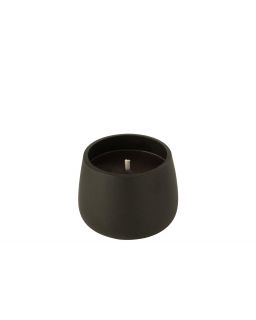 Bougie Exterieure Ciment Noir Small(14x14x11cm)