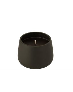 Bougie Exterieure Ciment Noir Medium(18x18x13,5cm)