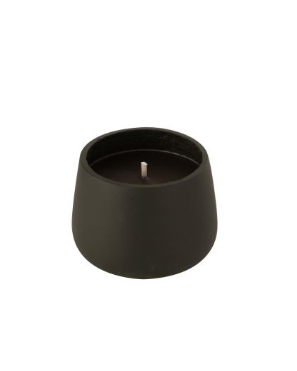 Bougie Exterieure Ciment Noir Medium(18x18x13,5cm)