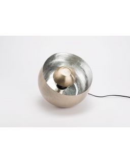 Lampe Table Samuel Argent Taille M, Taille 28X24,5X28 Cm
