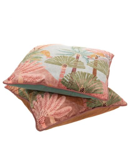 Coussin Coco Palm 2Ass 50X50 Cm, Taille 8X50X50 Cm