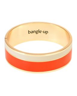 Bracelet Bicolore Avec Fermoir En Métal Doré Et Laqué, Tangerin