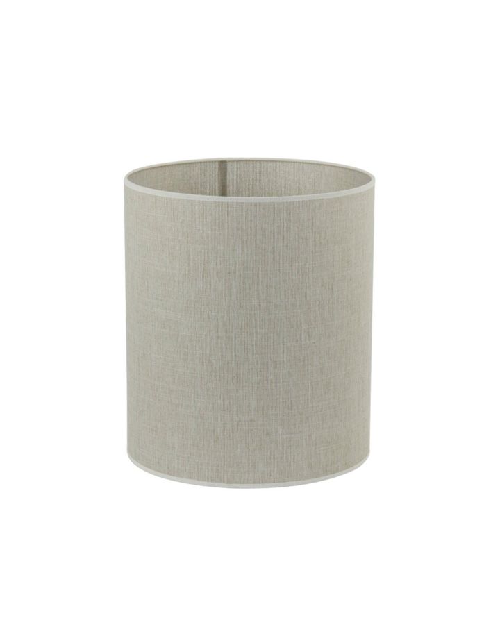 Abat-Jour Cylindre 25-25-30 Cm Breska Perle Blanc