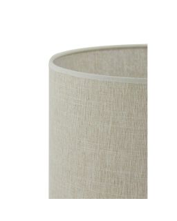 Abat-Jour Cylindre 25-25-30 Cm Breska Perle Blanc