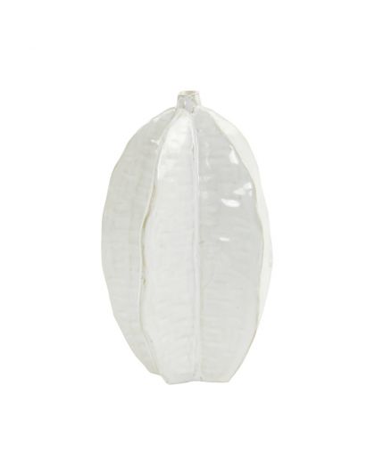 Vase Déco Ø12,5X20 Cm Akosi Céramique Blanc