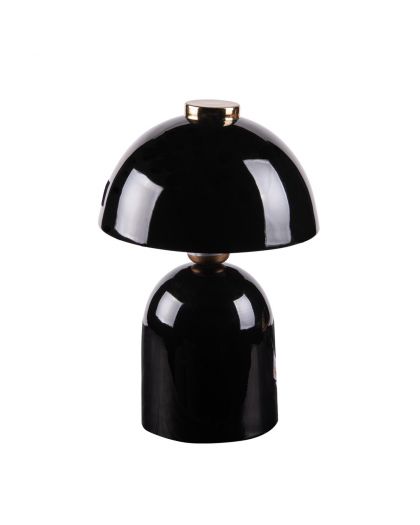 Lampe Metal Noir Ø21 H32Cm