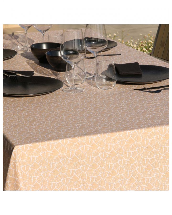 Nappe Plastifiee Antibes Natural 250X150 Cm