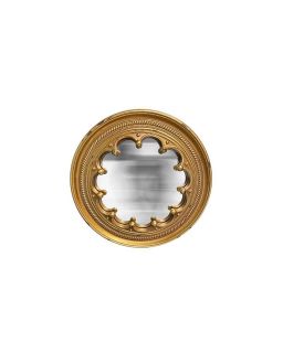Miroir Cali Convexe Dore Ø19Cm