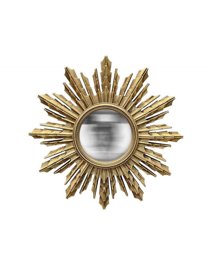Miroir Convexe Dore Helios Ø31,3Cm