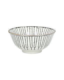  Alto Bol À Soupe Porcelaine Ø15,5 X H 7 Cm Noirblanc