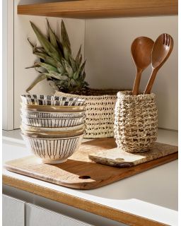  Alto Bol À Soupe Porcelaine Ø15,5 X H 7 Cm Noirblanc