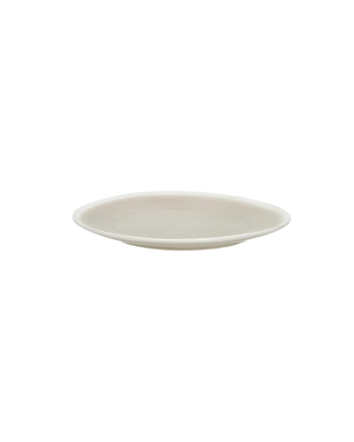  Biscotti Assiette À Dessert Porcelaine Ø20 X H 2 Cm Grisbeige