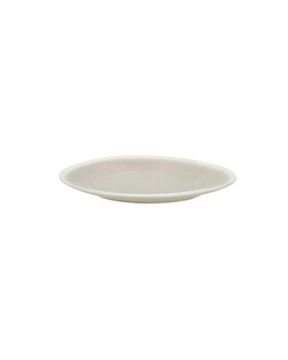  Biscotti Assiette À Dessert Porcelaine Ø20 X H 2 Cm Grisbeige