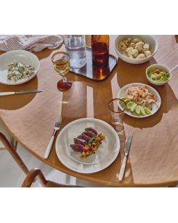  Biscotti Assiette Plate Porcelaine Ø26,8 X H 2 Cm Grisbeige