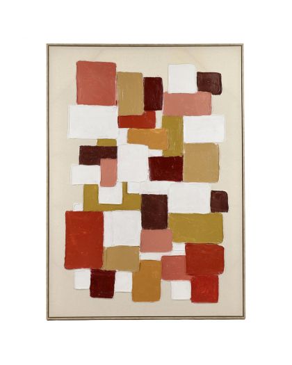 Vicenza Toile Avec Cadre LinBois De Pin L 100 X W 4 X H 140 Cm Multicolore