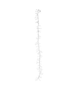  Glitter Cluster Synthétique L 250 Cm Argent