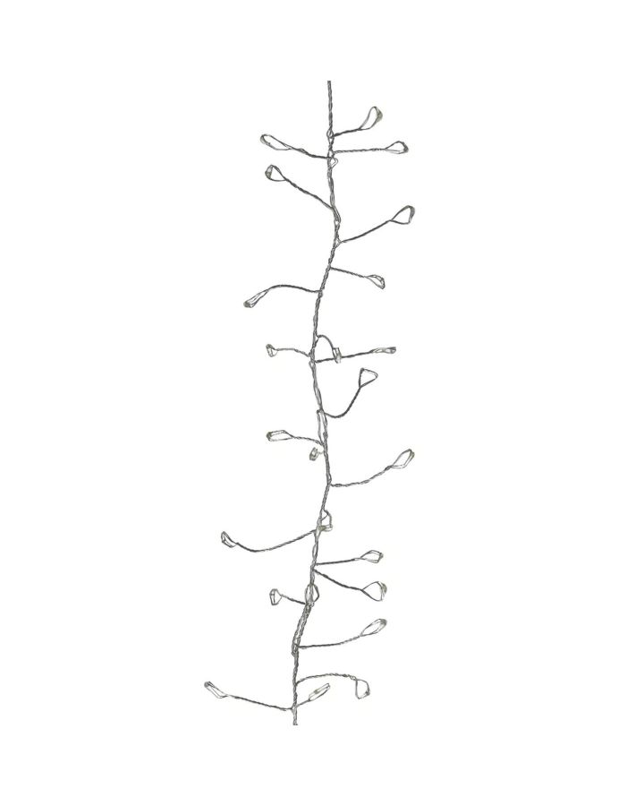  Glitter Cluster Synthétique L 250 Cm Argent