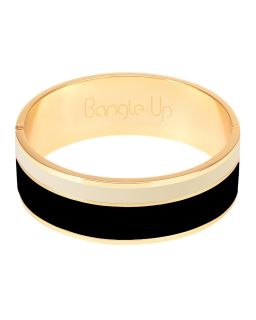 Bracelet Bicolore Avec Fermoir En Métal Doré