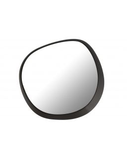 Miroir Mural Metal/Verre Noir Large (86,5x5,5x82cm)