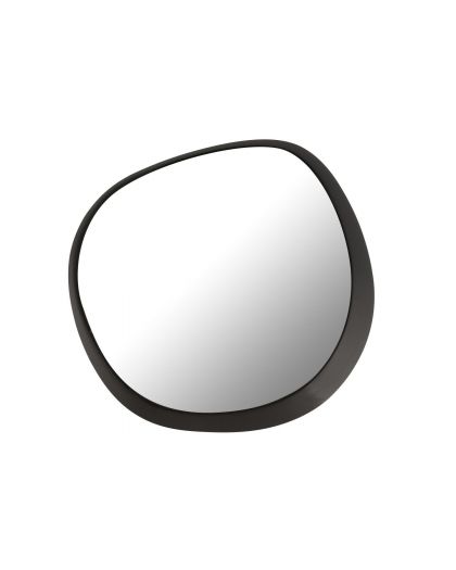 Miroir Mural Metal/Verre Noir Large (86,5x5,5x82cm)