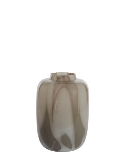 Vase Ø24X34 Cm Kobala Glass Grey-Cream