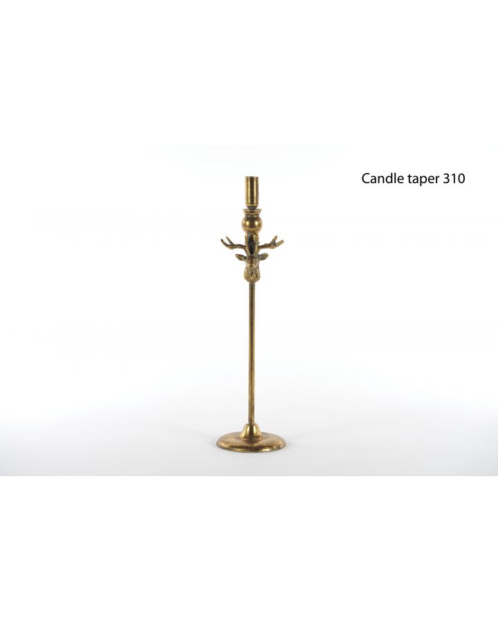 CaribouBougeoirOld GoldØ11.5Xh45Cm