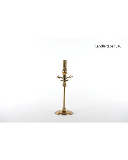 CaribouBougeoirOld GoldØ11.5Xh35.5Cm