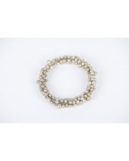 Bijou Pour BougieAnneau De Bougie PerléCream/GoldØ10,5Cm