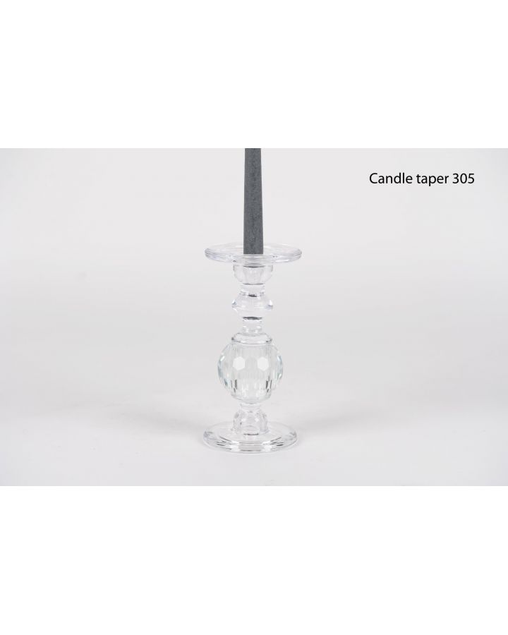 Nid D'AbeilleBougeoir En VerreØ11,5Xh24Cm
