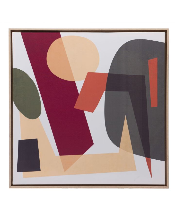 Toile Abstraite Figures 80X80Cm