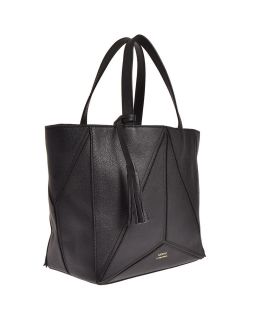 Cuir Vachette Petit Grain Couleur, Noir Matière, Cabas Parisien Mm