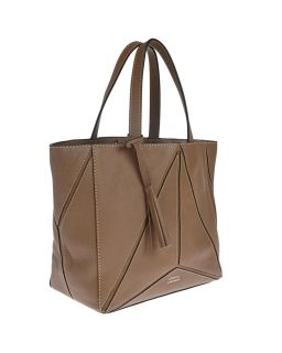 Cuir Vachette Petit Grain Couleur, Taupe Matière, Cabas Parisien Mm