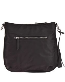 NylonetCroute De Cuir Couleur, Black Matière, Sac Celia