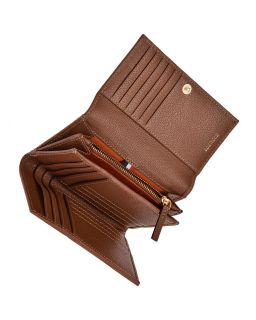 Cuir Vachette Petit Grain Couleur, Brandy Matière, Portefeuille Cuir