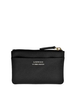 Cuir Vachette Petit Grain Couleur, Noir Matière, Zoé Porte Monnaie Cuir