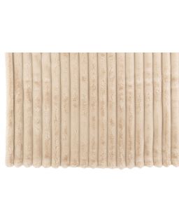 Plaid Large Corduroy Polyester Beige (180x130x2cm)