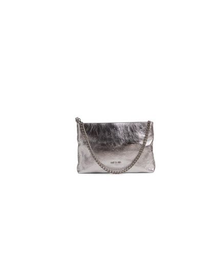 Pochette Chaînes, Taille H14,5X22,5X3,5Cm100% Cuir Veritable Vachette, Doublure
