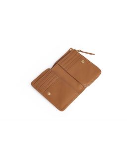Portefeuille Compact Motif, Taille H9X13,5Xcm100% Cuir Veritable Vachette, Doubl