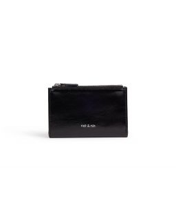 Portefeuille Double Zip, Taille H8,5X13,5Xcm100% Cuir Veritable Vachette, Doublu