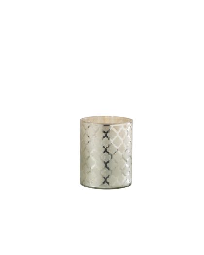 Phosphore Verre Argent Small (12x12x15cm)