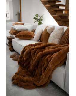 Bubble Rabbit Fur Throw - 130X180Cm, Indiantan