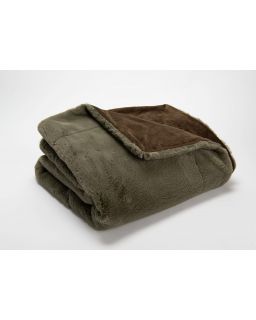 Plaid Luxe Kaki 130X170Cm