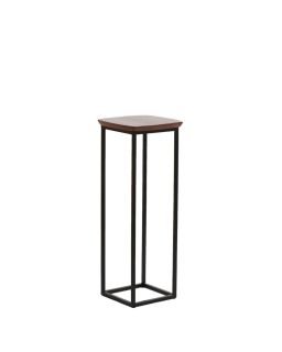 Pillar 30X30X80 Cm Quenza Acacia Wood+Black