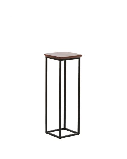 Pillar 30X30X80 Cm Quenza Acacia Wood+Black