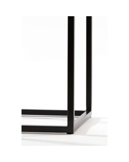 Pillar 30X30X80 Cm Quenza Acacia Wood+Black