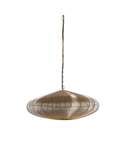 Suspension Ø60X23 Cm Bahoto Or Clair