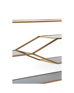 Console Aino Verre Fumé Bronze Antique 140x35x80 cm