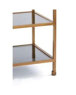 Console Aino Verre Fumé Bronze Antique 140x35x80 cm
